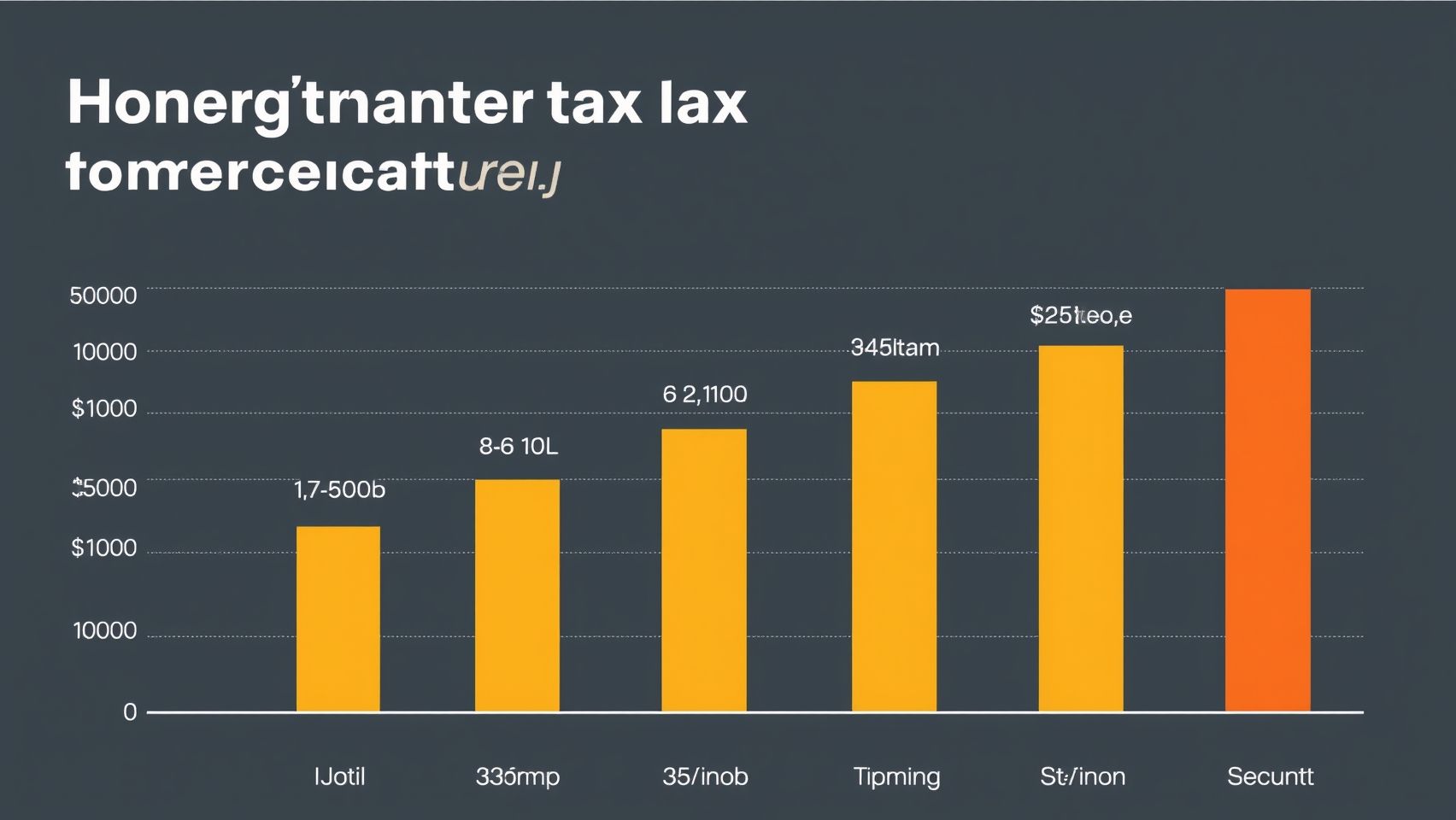 Graphic representation of inheritance tax levels