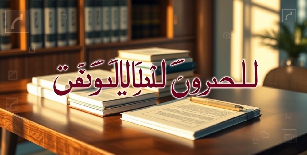 Abstract image of legal books and insurance contracts on a desk, with Persian text overlay focusing on regulations and governance in insurance commissions.